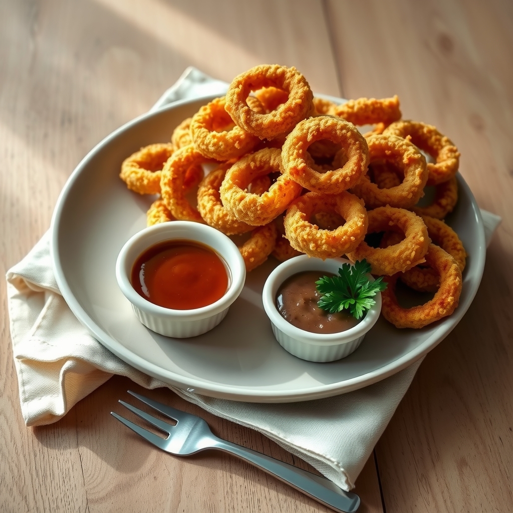 Cibulové kroužky z horkovzdušné fritézy