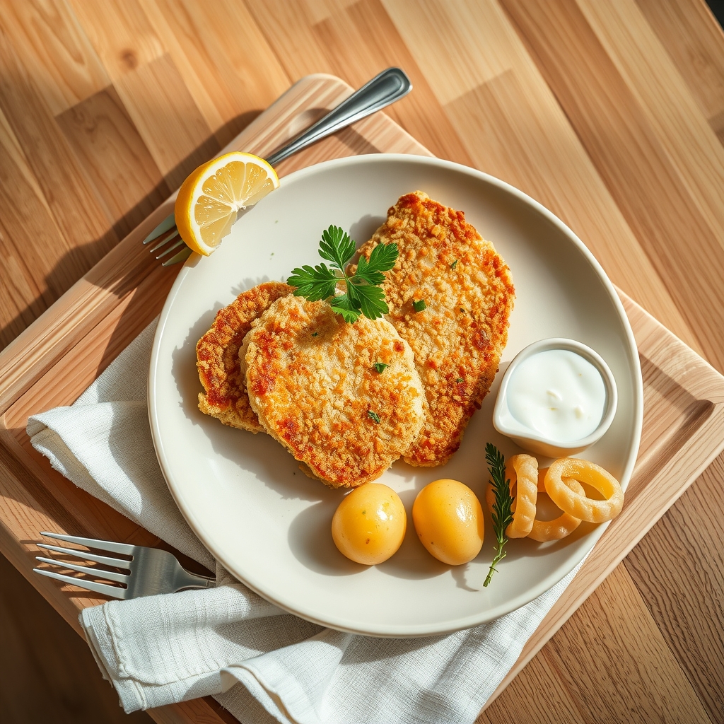 Vepřový řízek z horkovzdušné fritézy